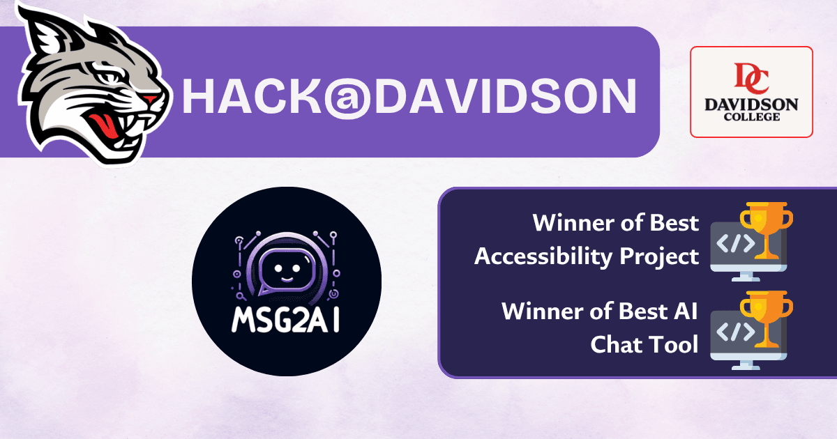 Msg2AI Powers HyperFocus & BrokeNoMo to Hackathon Victory